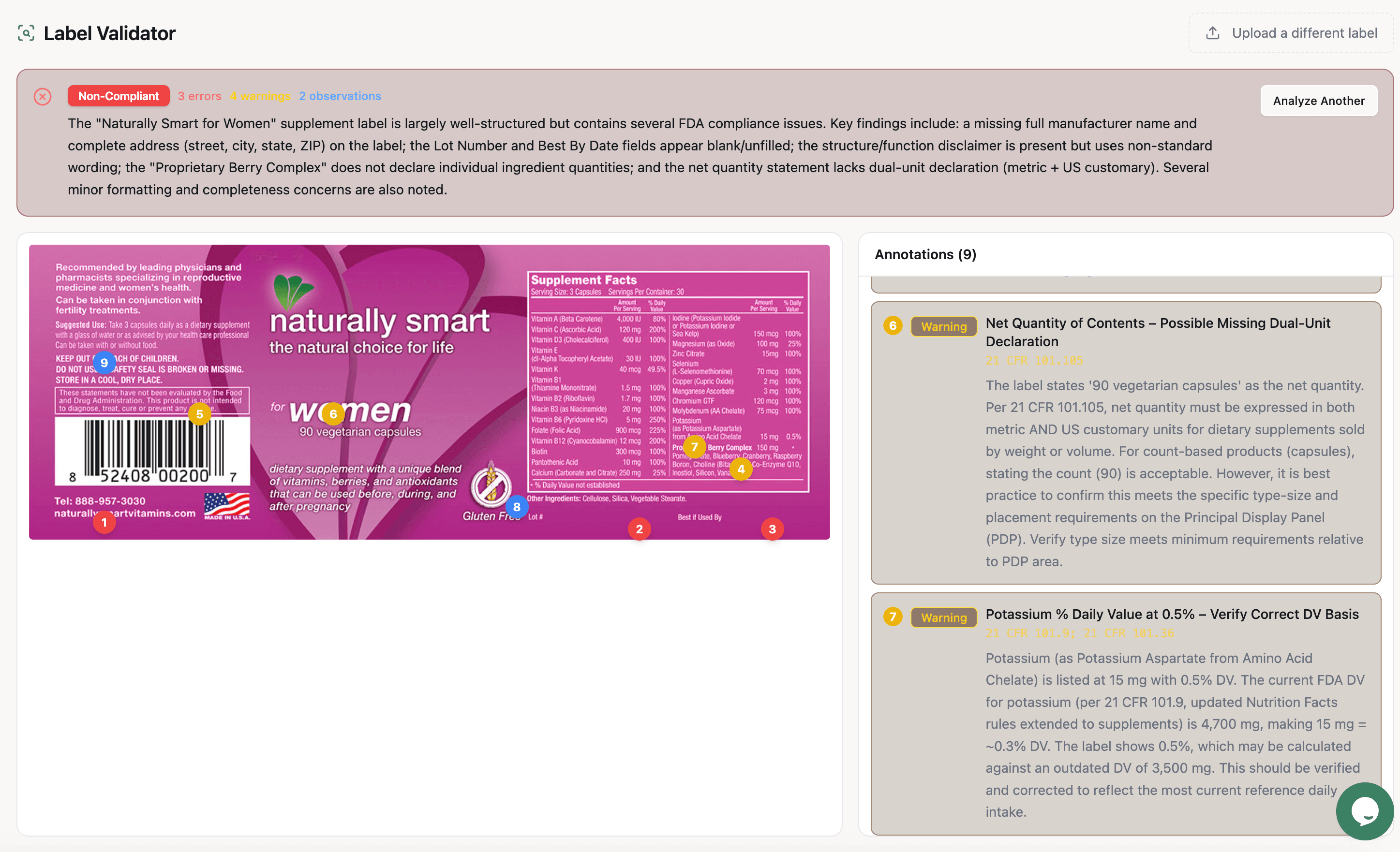 Label Validator Preview